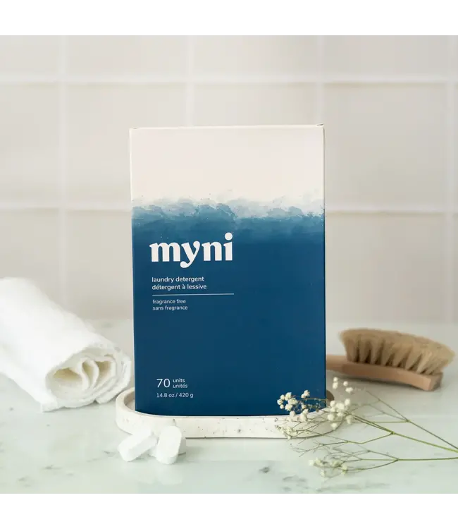 Fragrance-free laundry detergent refills by Myni - 70 tablets