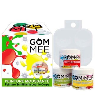 Gom-mee Boite de peinture moussante Noel | Rouge/Vert/Jaune