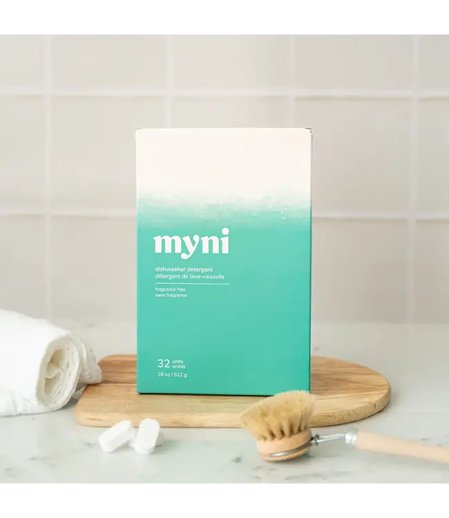 Recharges détergent lave-vaisselle sans fragrance par Myni - 32 pastilles