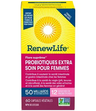 Renew Life Flore Supreme Extra Care for Women - 60 + 12 Caps - RenewLife