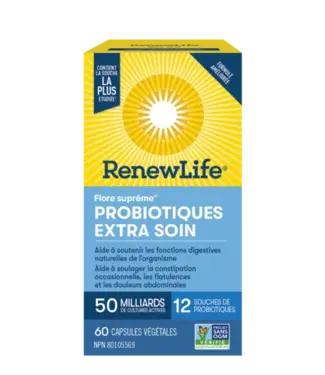 Renew Life Flore suprême - Extra  soin - 60 + 12 caps - RenewLife