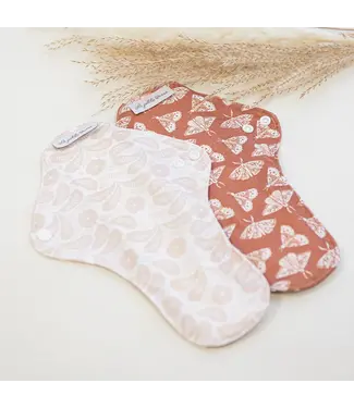 La Petite Ourse Reusable Sanitary Pads - Night - 2 items - Butterfly