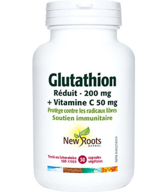 Glutathion concentré 200mg - 30 caps par New Roots