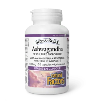 Natural Factors Ashwagandha 600 mg - 30 capsules - by Natural Factors