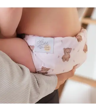 La Petite Ourse Pocket diaper - Snaps - 10-35lbs - LPO ECO - Teddy Bear