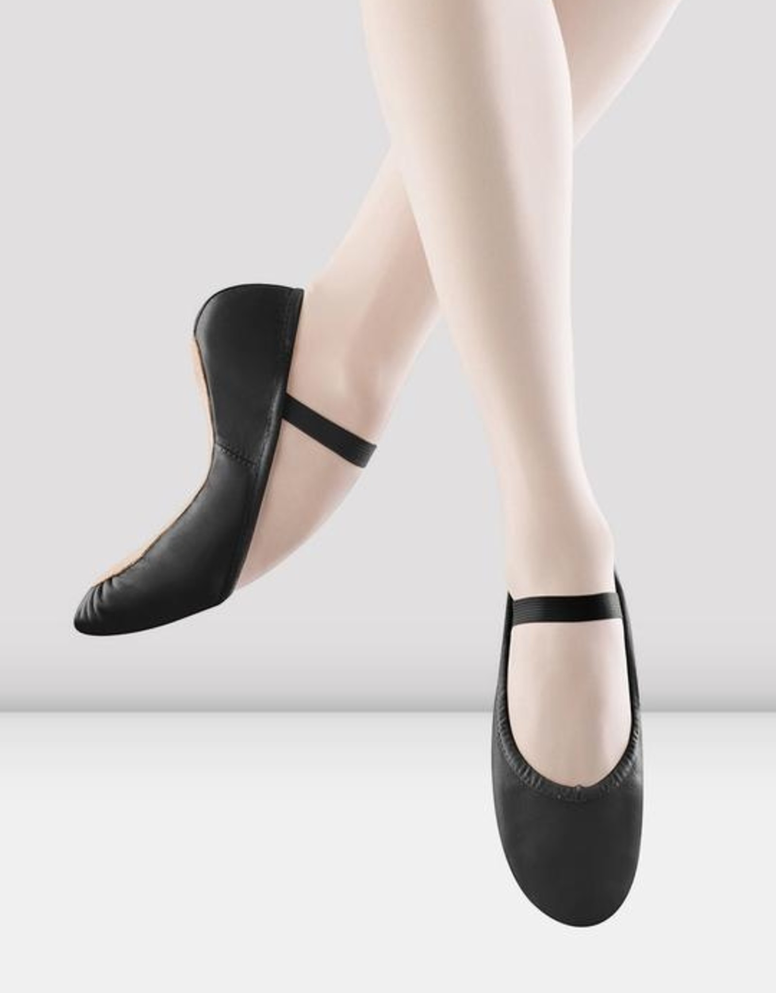 Bloch Ladies' S0205L Dansoft Ballet Shoes (Black & White)