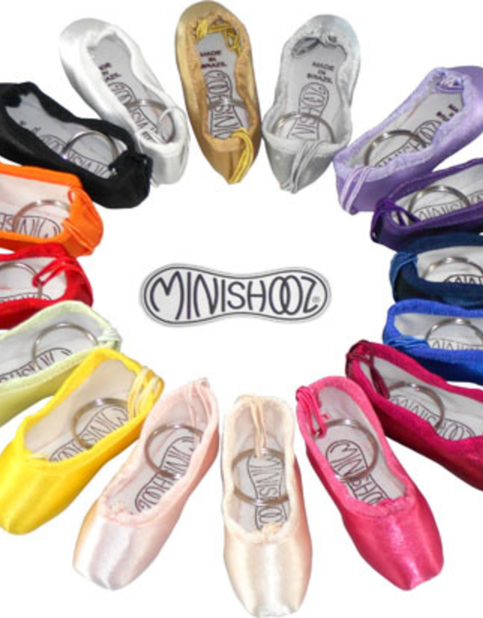 Pillows for Pointes Minishooz Pointe Shoe Keychain Beam & Barre