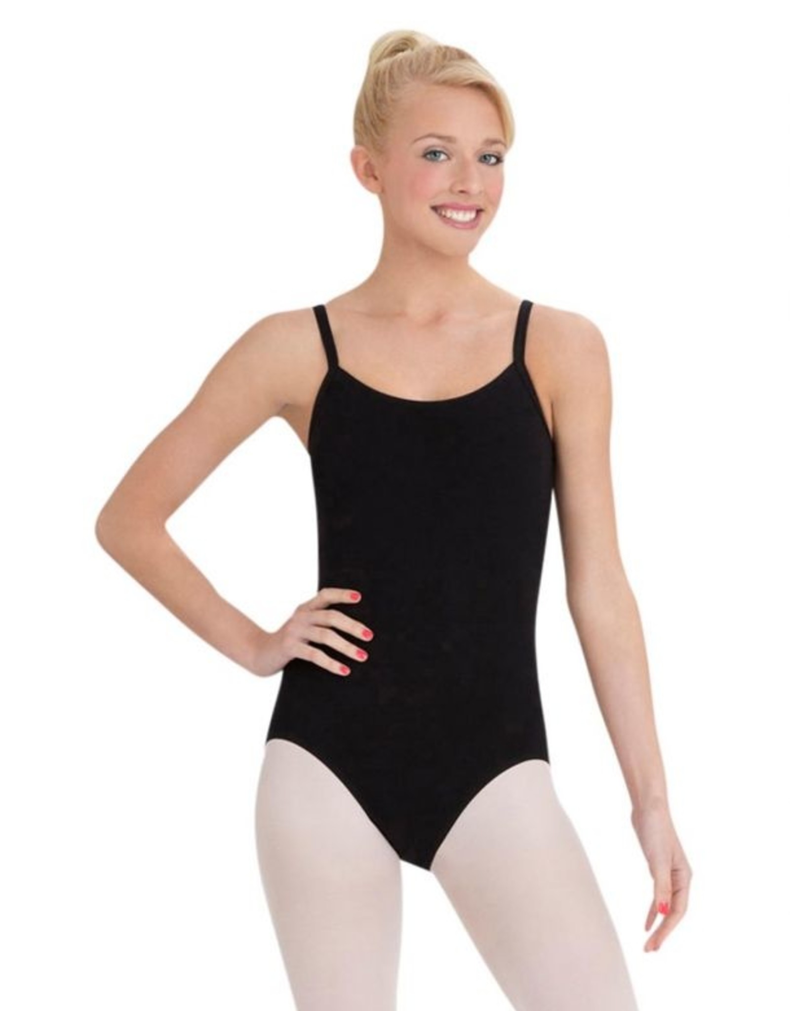 Black Leotard with Bra Support