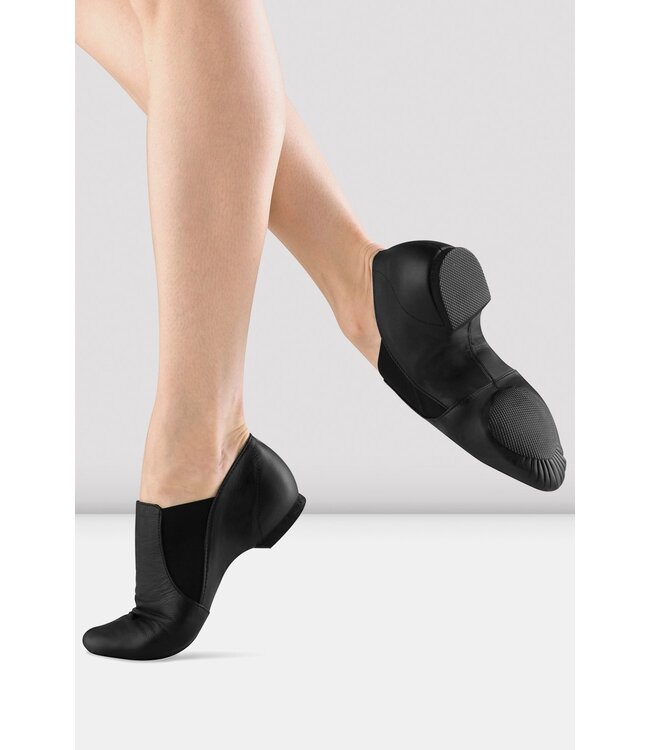 Ladies' Elasta Bootie Leather Jazz Shoes