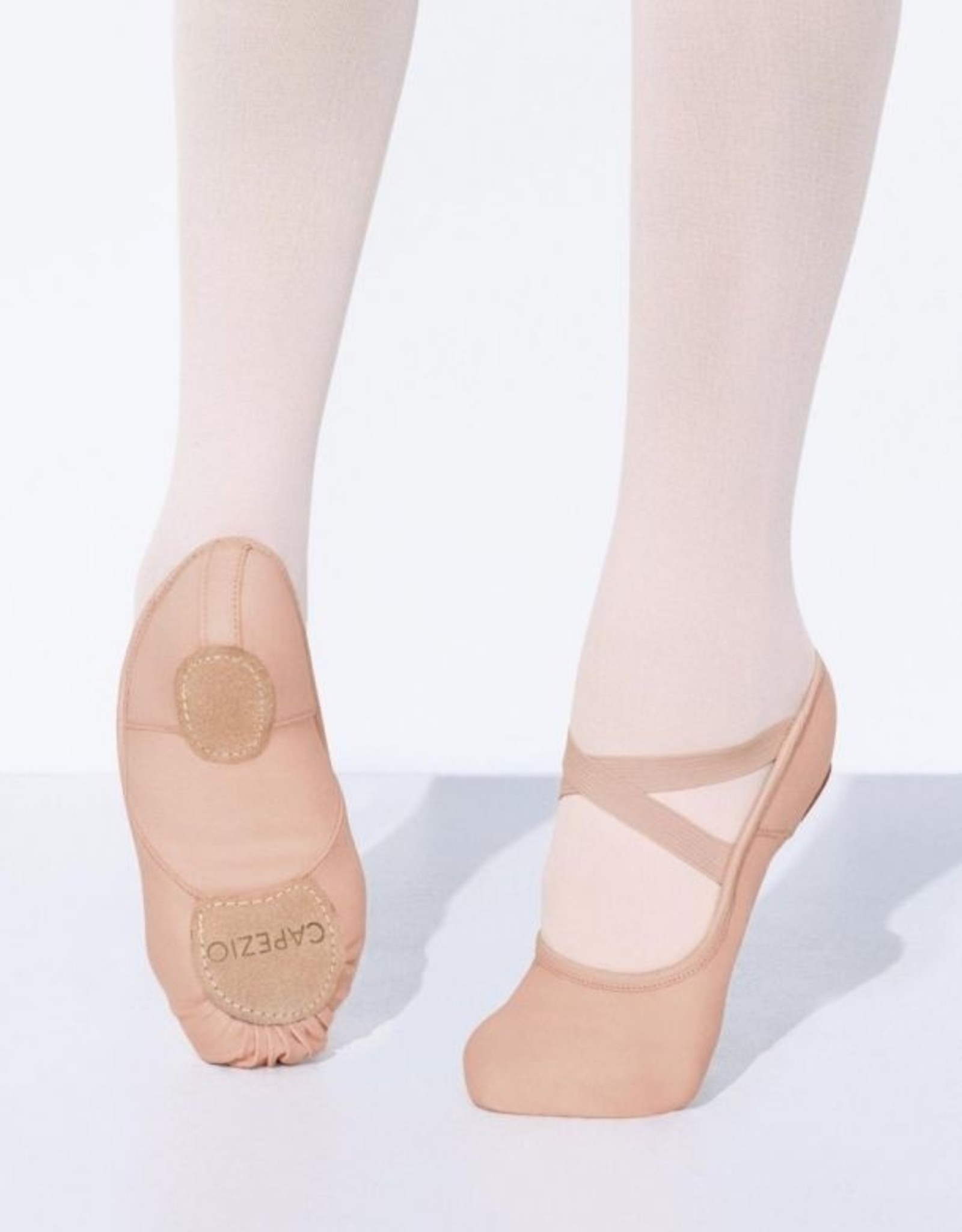 Capezio Ladies' 2037W Hanami Canvas Ballet Shoes Nude