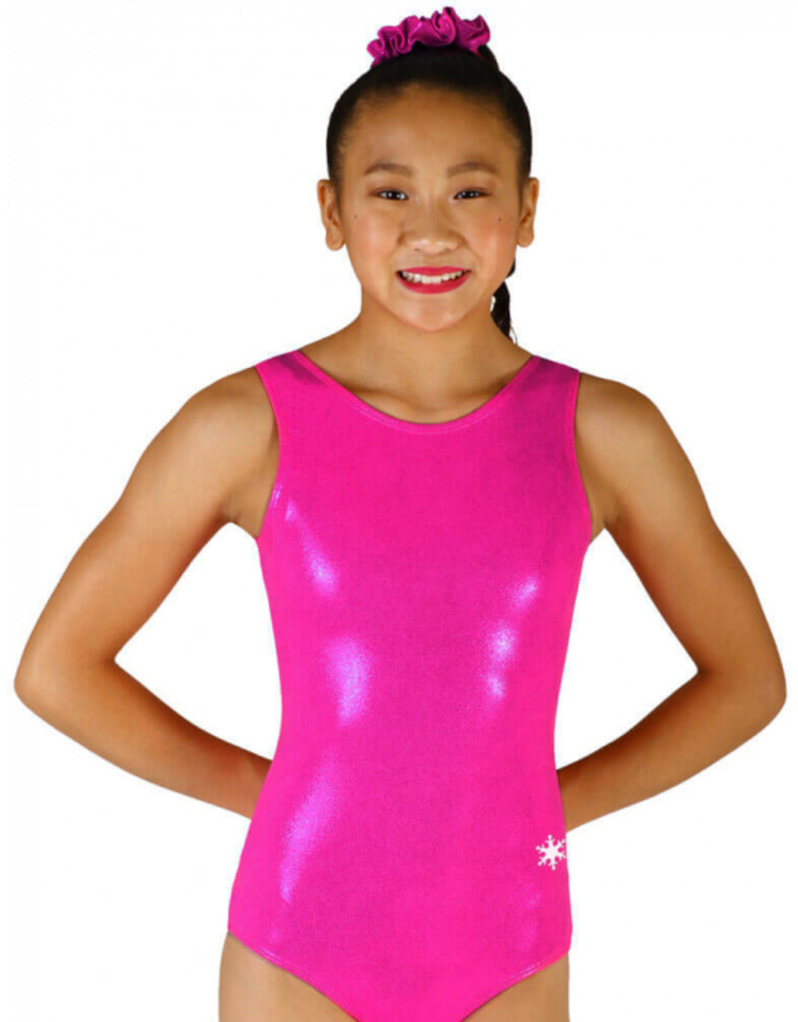 Hydra Blue Girls Gymnastics or Dance Workout Leotard by Snowflake Designs 