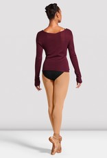 Bloch Ladies' Z0959 V-Neck Long Sleeve Knit Top