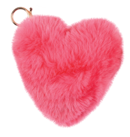 iScream Heart Furry Pom-Pom Clip