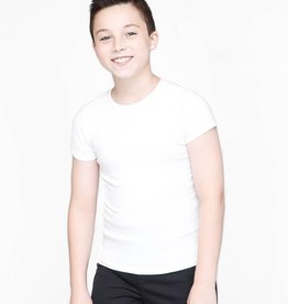 Body Wrappers Boy's B190 Cotton Short Sleeve Fitted Shirt
