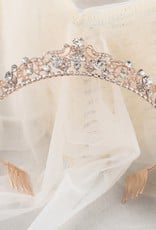Beam & Barre Cinderella Tiara with Comb Rose Gold