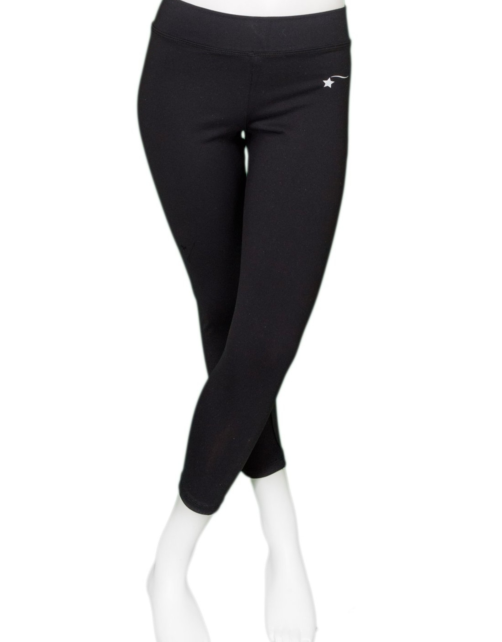 Destira Children's Black Zen Cropped Leggings - Beam & Barre