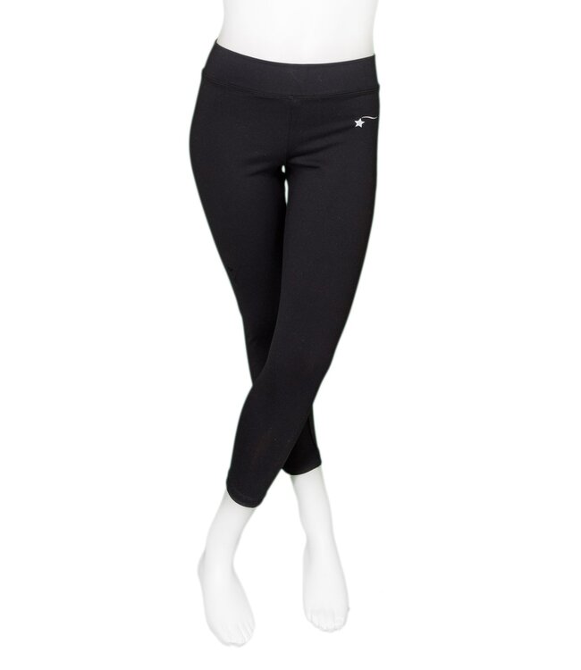 Children's Black Zen Cropped Leggings