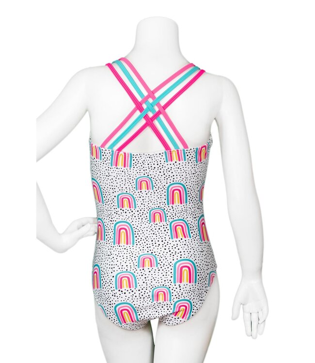Children's Rainbow Sherbet Gymnastics Leotard
