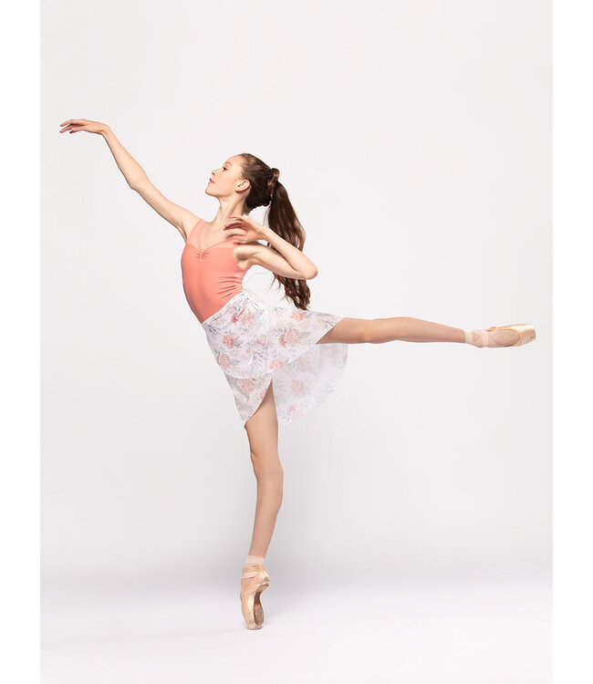 Ladies' Vienna Mid High Low Mesh Wrap Skirt