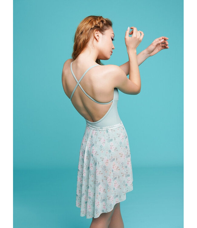 Ladies' Vienna Mid High Low Mesh Wrap Skirt