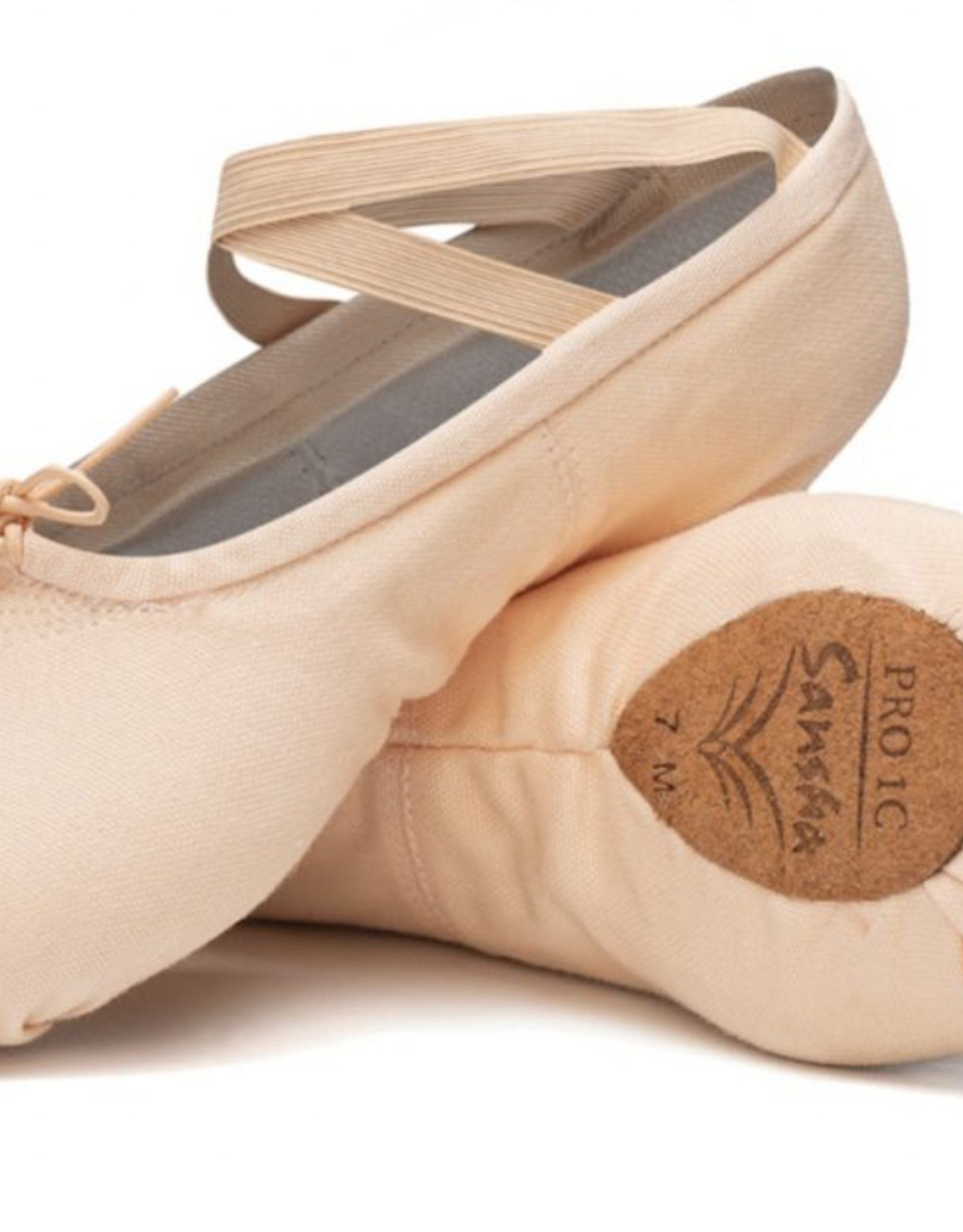 SANSHA SOULIER DE BALLET PRO BI-SEMELLE EN CANEVAS (1C) 