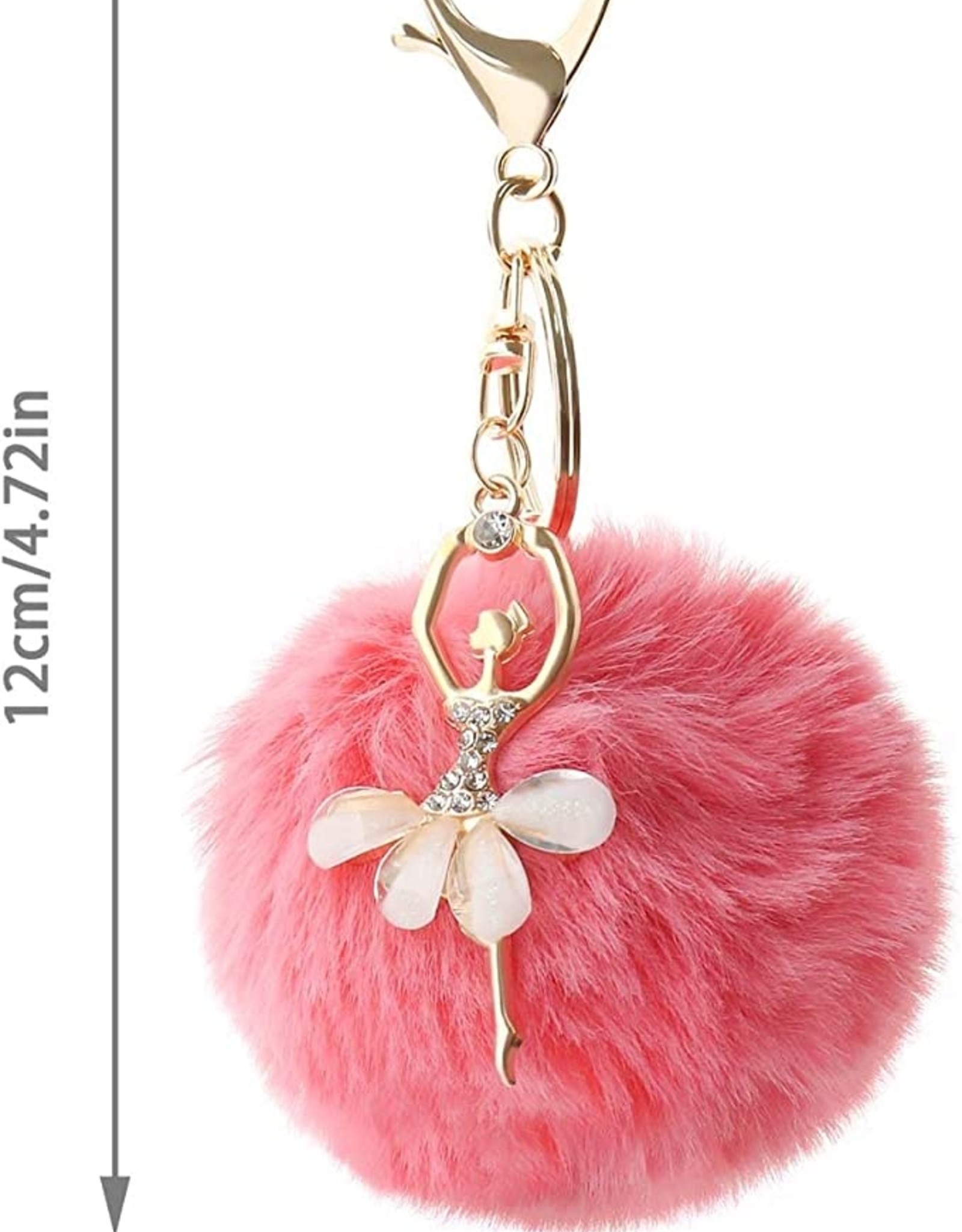 Cheer Pom Pom BooBoo Ball USA Keychain – Versatile Boutique