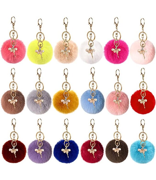 Pom Pom Ballerina Keychain