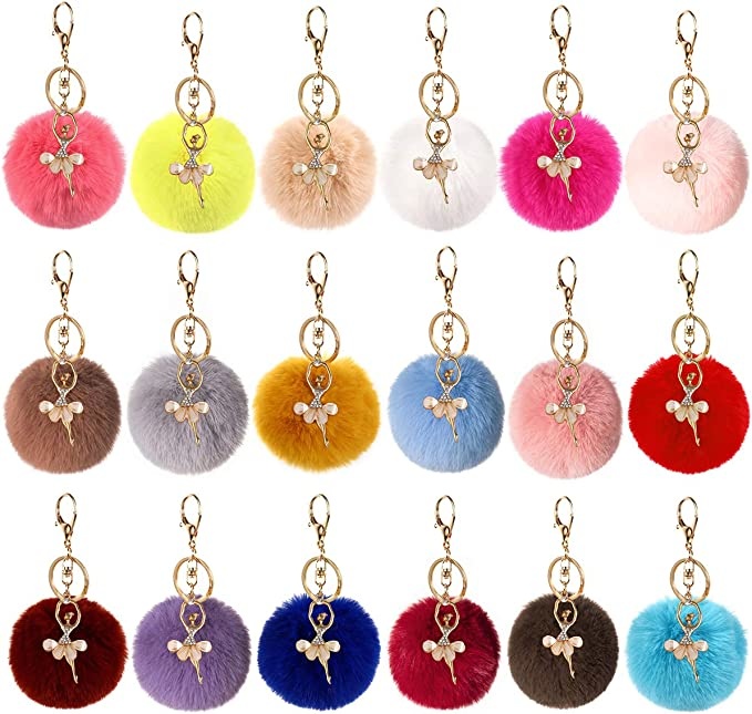 Ballet Pom-pom Keychain - Artistic Pod