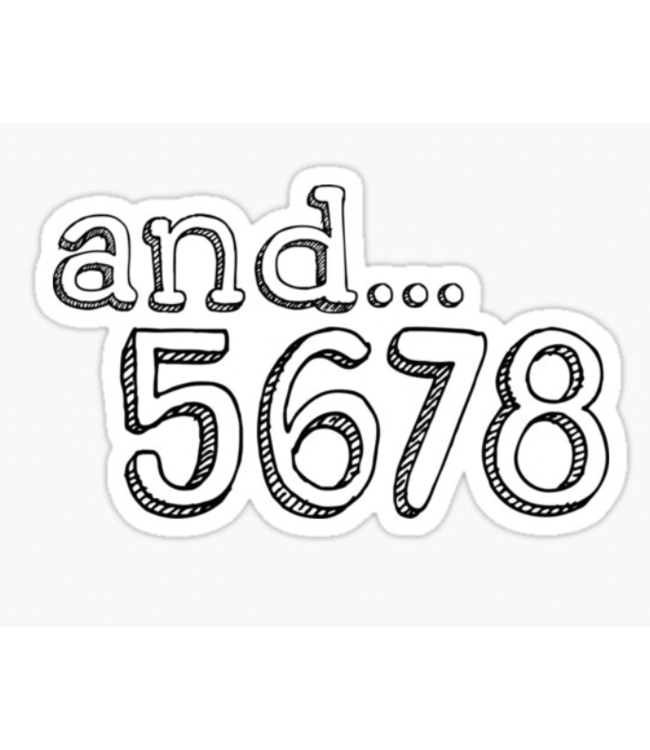 Beam & Barre 5,6,7,8 Sticker