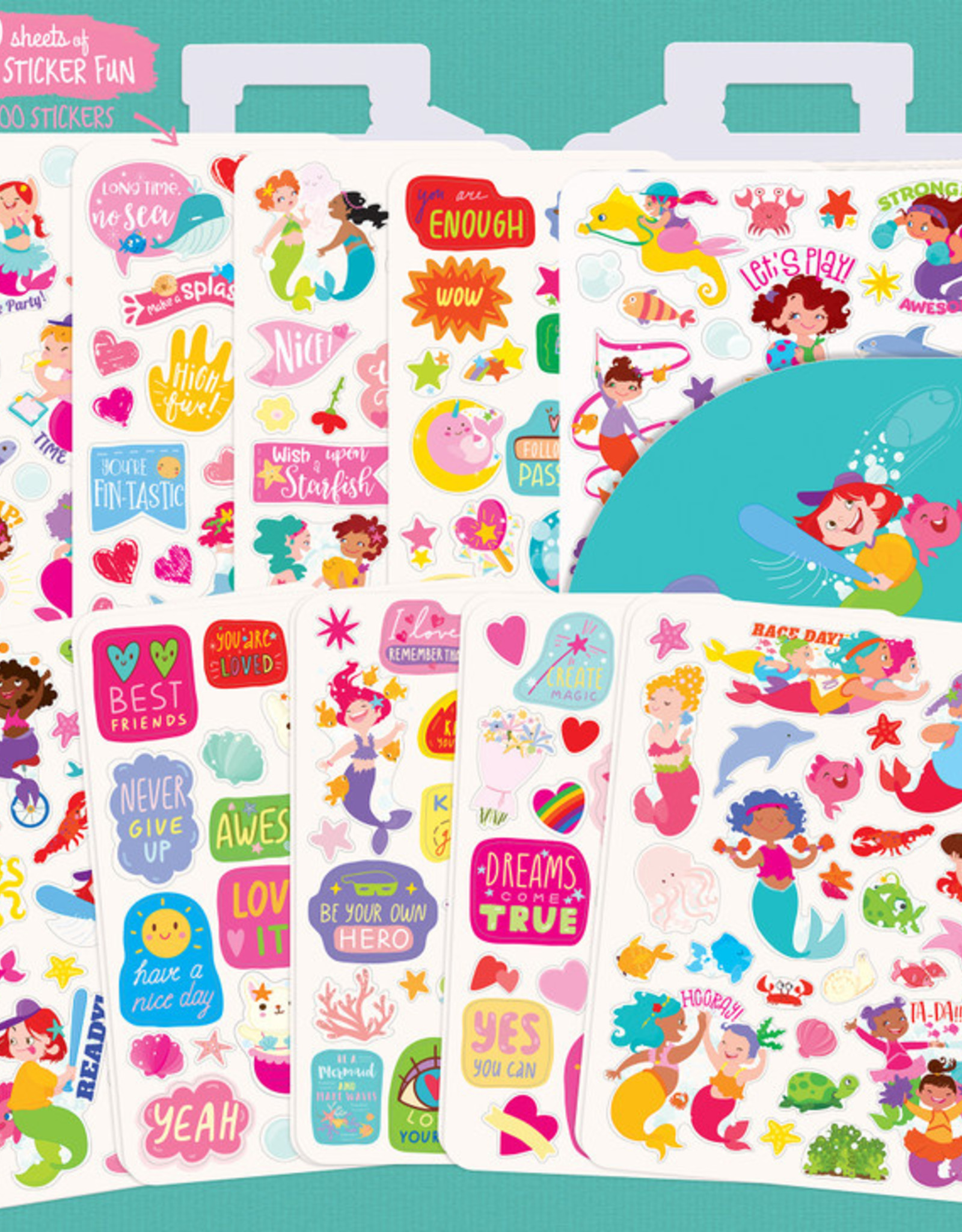 The Piggy Story 500+ Stickers On-The-Go Team Mermaid