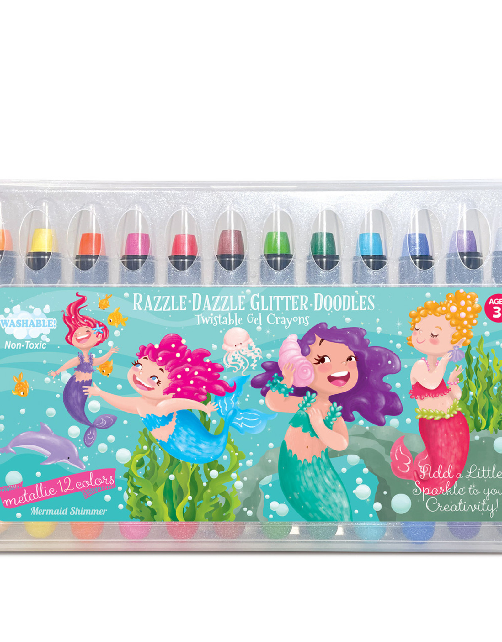 12 colors washable toddler gel crayons