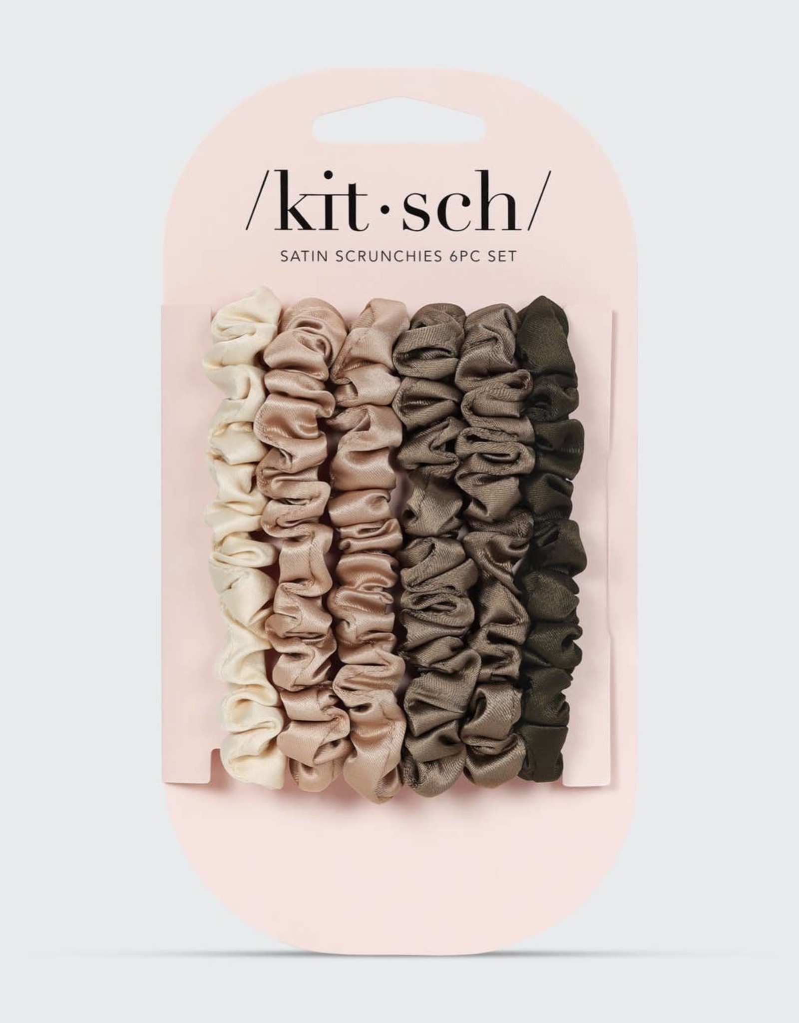 Kitsch Ultra Petite Satin Scrunchies 6pc