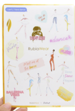 Rubiawear X Pointe Brush Sticker Sheet