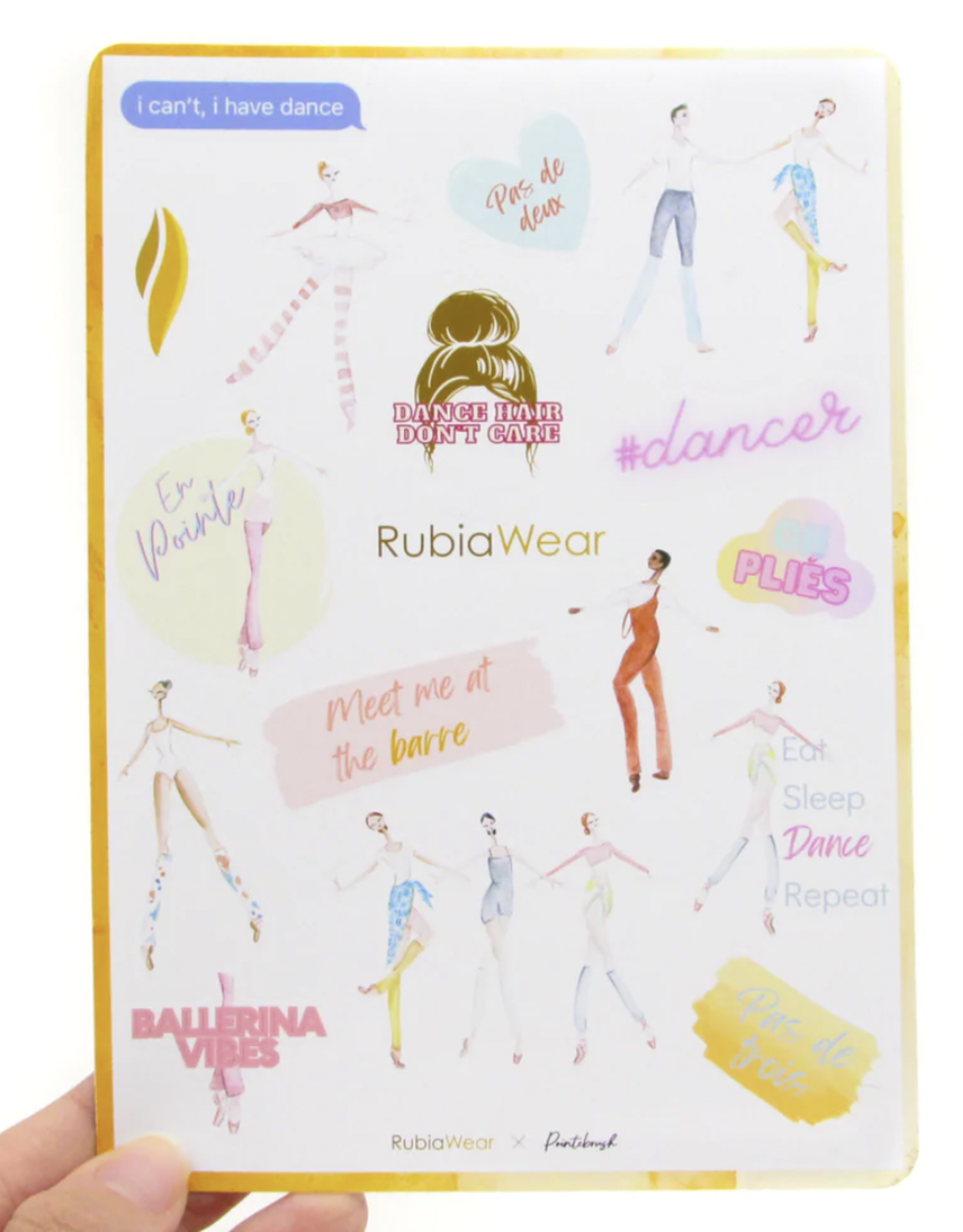 Rubiawear X Pointe Brush Sticker Sheet