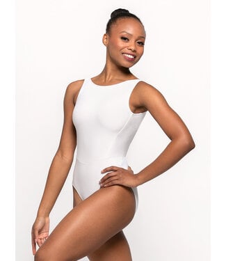 Eleve Ladies' Allison White Velvet Leotard