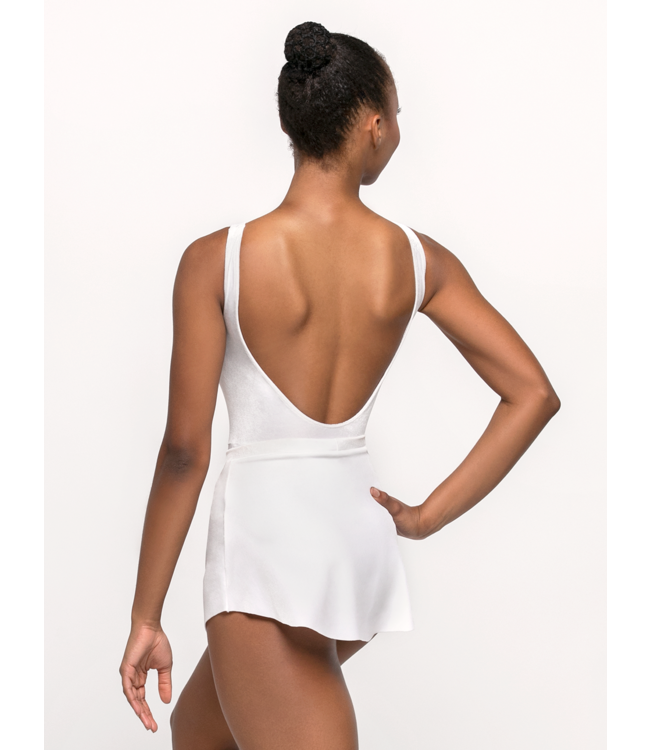 Ladies' Allison White Velvet Leotard