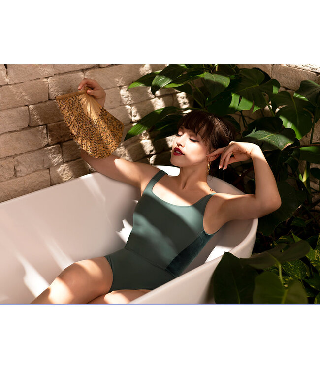 Ladies' Ali Pale Cacti Velvet Leotard