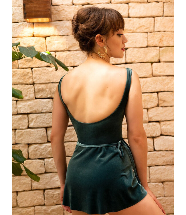 Ladies' Ali Pale Cacti Velvet Leotard