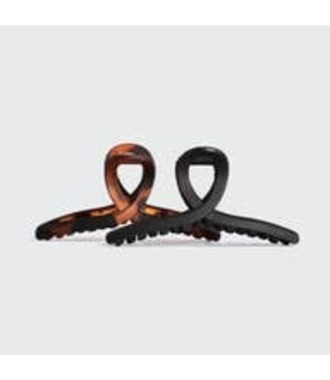 Recycled Plastic Large Loop Claw Clips 2pc