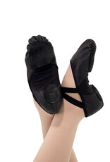 Capezio Ladies' 2038W Hanami Leather Ballet Shoes Black