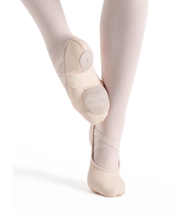 Children's Hanami Leather Ballet Shoes Light Pink