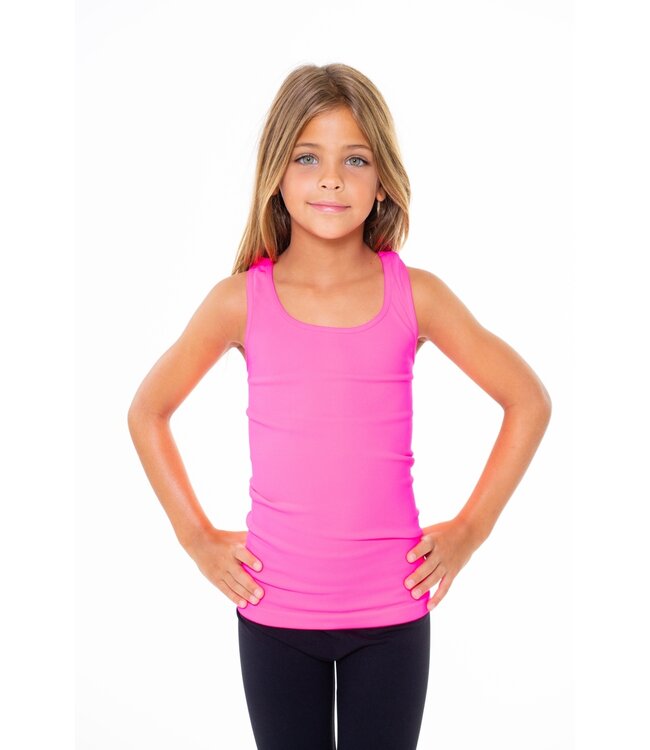 Children's Ribbed Racer Back Tank Top