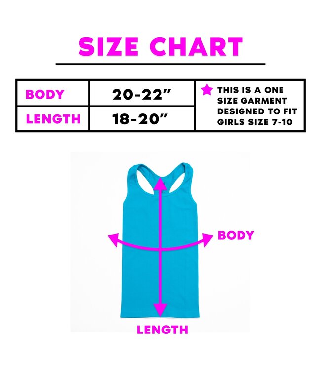 Children's Ribbed Racer Back Tank Top