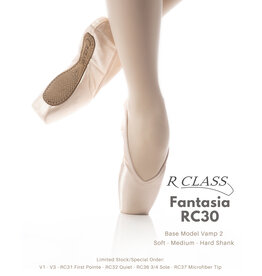 R-Class RC30 Fantasia Pointe Shoes (Satin Tip)