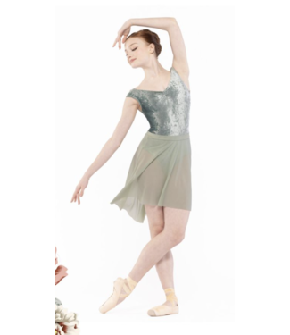 Eleve Ladies' Sophia Leotard Paradise Garden Crushed Velvet
