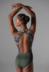 Ballet Rosa Ladies' Avery High Neck Leotard Aquarelle with Olive
