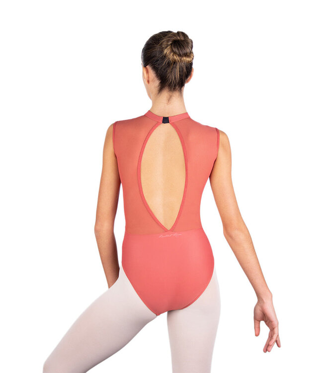 Ladies' Mirielle High Neck Leotard Bordeaux