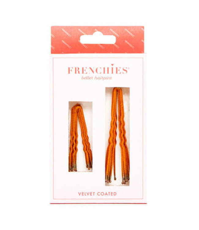 Frenchies Flocked Hairpins