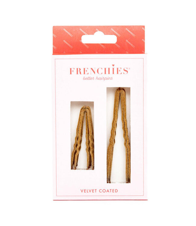 Frenchies Flocked Hairpins