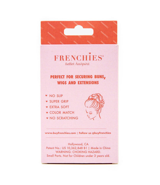 Frenchies Flocked Hairpins